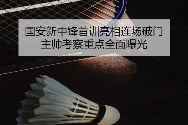 国安新中锋首训亮相连场破门 主帅考察重点全面曝光