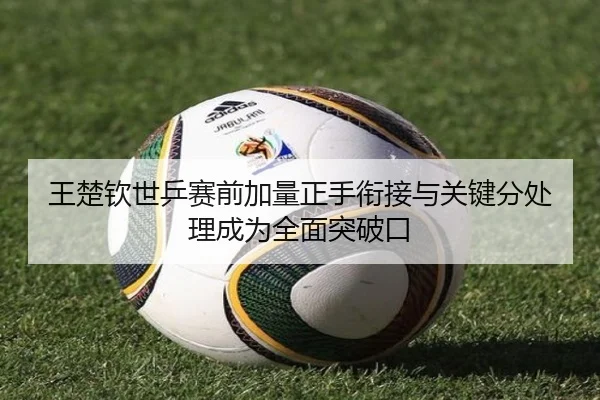 王楚钦世乒赛前加量正手衔接与关键分处理成为全面突破口